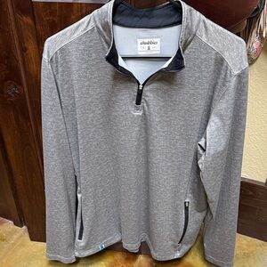 Chubbies Heather Gray Quarter-Zip Pullover